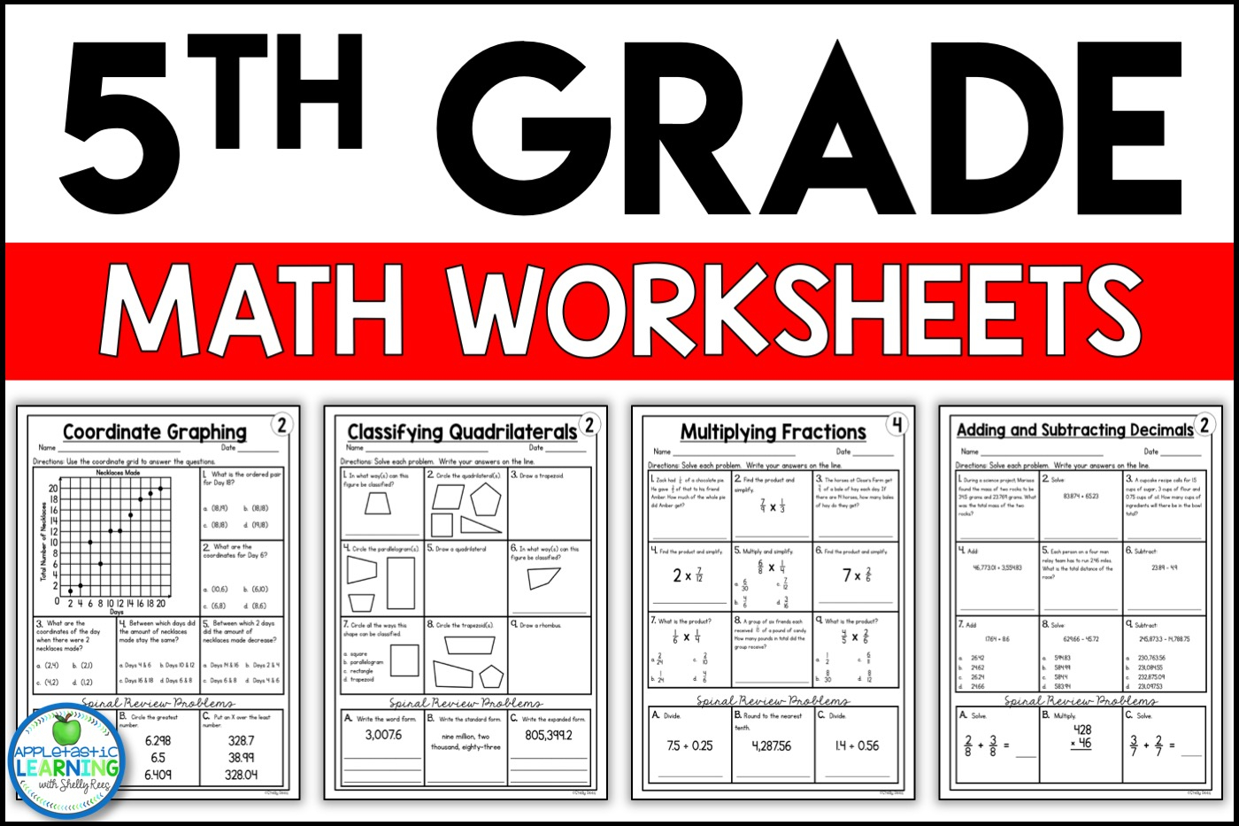 Printable 5th Grade Math Worksheets Customize And Print