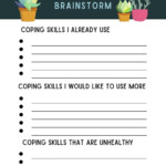 Printable Coping Skills Worksheets Pdf