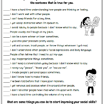 Printable Social Skills Worksheets
