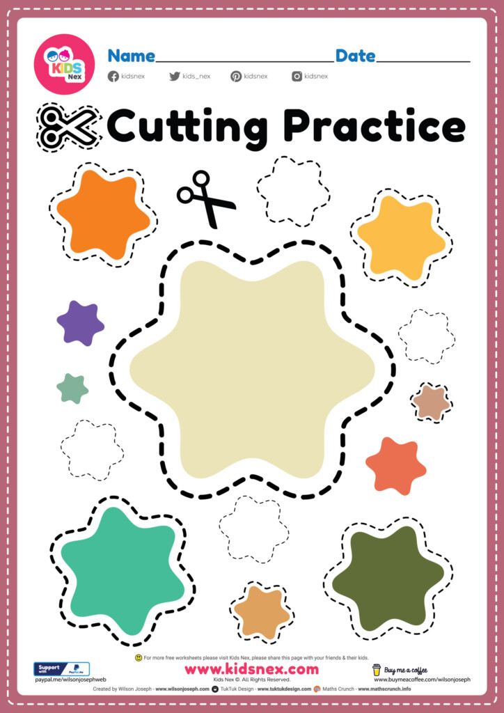 Scissors Skills Activities Free Printable PDF For Kids